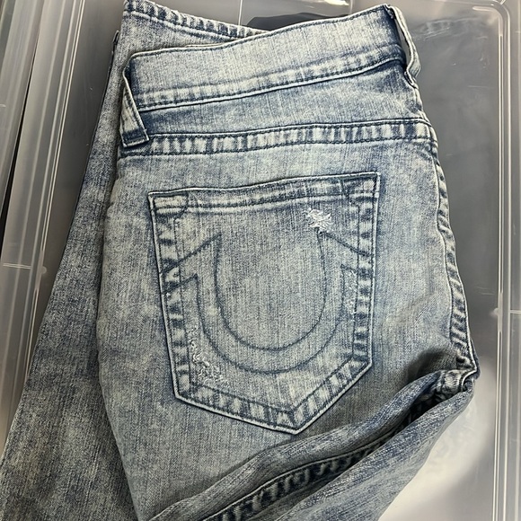 True religion Rocco Relaxed Skinny distressed Jeans size 33 - Picture 7 of 7